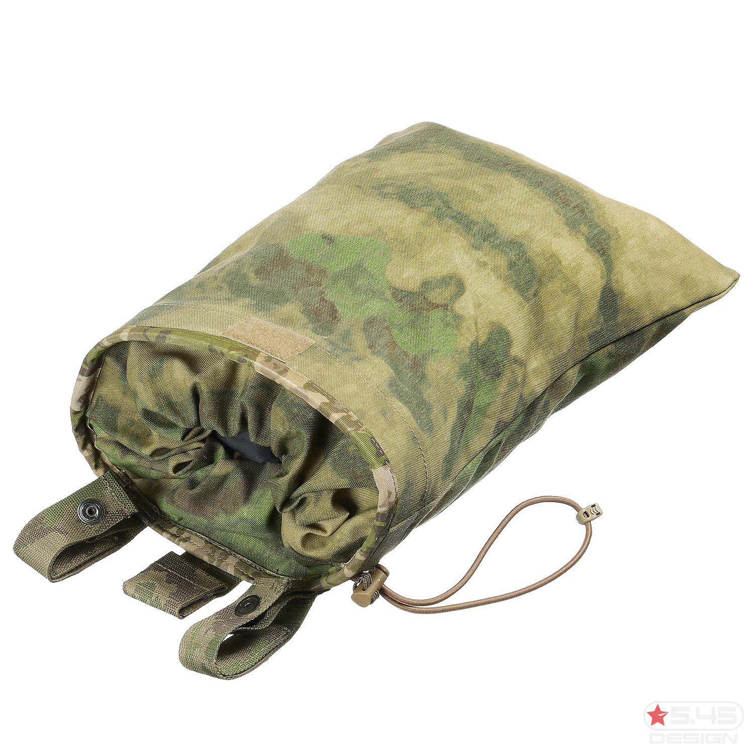 The foldable bottom can be attached by the small Velcro flap.